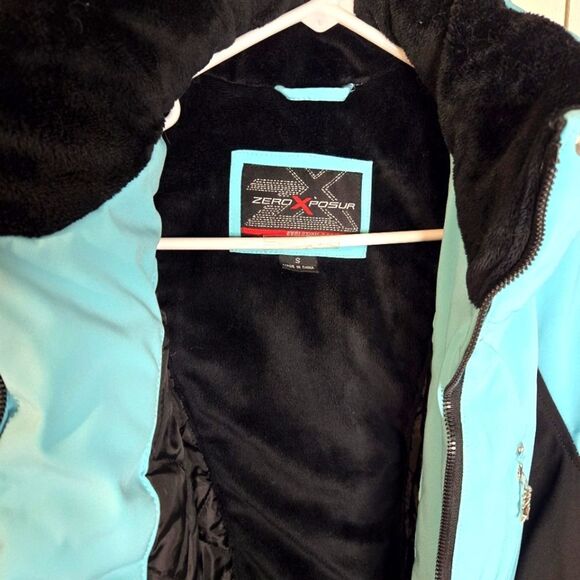ZeroXposur Winter Coat Women's Size Small Blue And Black - Picture 3 of 4